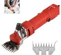 TEmkin Cesoie Elettriche per Pecore,Fader Elettrico di Lana Efficiente E Pratico,Usato per La Rasatura di Lana, Lana, Capre, Bestiame E Altro Bestiame da Fattoria,Red-B-13straightteeth