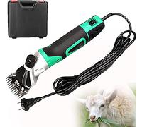 TEmkin Cesoie per Pecore, cesoie per Pecore elettriche Professionali Regolabili, cesoie elettriche per la Cura degli Animali, karitè di Lana (Verde 110v)