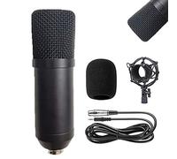 TEmkin Kit Microfono a condensatore Bm-700 Mic Set Microfono da Gioco, Microfono Podcast XLR a 3,5 mm con Microfono Regolabile, Supporto Antiurto, per Registrazione in Studio TR