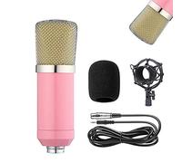 TEmkin Kit Microfono a condensatore Bm-700 Mic Set Microfono da Gioco, Microfono Podcast XLR a 3,5 mm con Microfono Regolabile, Supporto Antiurto, per Registrazione in Studio TR