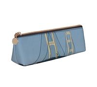 TEMKIN Mackinac - Astuccio in pelle da donna, con stampa a ponte sospeso, grande capacità, con cerniera, per ufficio, bianco, Taglia unica, Semplice
