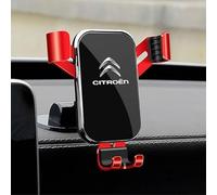 TEMKIN Porta Cellulare da Auto per Citroen C3 Aircross Stabile e Robusto Regolabile a 360 Gradi Porta Cellulare Speciale Dell'Auto per Universale Smartphone iPhone Android 4-7",Red