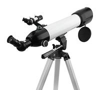 TEmkin Telescopi, telescopio rifrattore da 600/80 mm per Principianti, cannocchiale monoculare da Esterno per Astronomia, con 2 oculari + 3XLens + treppiede + Zaino