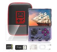 Temoo Mini Plus Console Portatile, 64G 20000+ Giochi Classici Videogiochi Portatili, 3,5 Pollici IPS HD Screen Linux Sistema Emulatore Console con Borsa, Console Giochi Portatile per 7-8 Ore