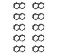 TEMOOUES 10pcs 18650 Supporto Della Batteria Flessibile AntiVibration Pack Per La Dogana Il Potere Ha Bisogno Facile Installazione Distanziale