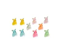 TEMOOUES 10pcs Piccolo Gattino Glow Gattino In Resina Per Scene Da Giardino E Bizzarri Delle Case Delle Bambole Impostazioni Vibranti Statue Di Colore