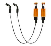 TEMOOUES 2pcs Allarme Scambisti Scambisti Pesca Carpa Bobine Gancio Morsi Indicatori Morsi di Pesca Indicatori Catena Allarme Strumento Professionale Carpa