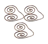 TEMOOUES 3. Filo spesso di rame elicoidale polsino fatto a mano regolabile gioielli per Mindfulness energia messa a terra elicoidale mano di rame, Misura unica, come descritto