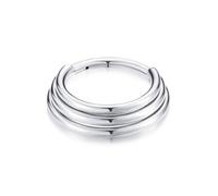 TEMOOUES Anelli per piercing al naso in lega resistente da indossare con unici campane a tre e cinque strati stili eleganti abiti da festa anelli per il naso, 8mm, come descritto, come descritto