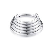 TEMOOUES Anelli per piercing al naso in lega resistente da indossare con unici campane a tre e cinque strati stili eleganti abiti da festa anelli per il naso, 8mm, come descritto, come descritto