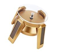 TEMOOUES Banco di mostra di vetro vorticoso efficiente di potere con l'esposizione efficiente d'energia dei gioielli dell'alimentazione elettrica della batteria solare del doppio, Misura unica, come