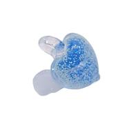 TEMOOUES Collana regolabile con ciondolo a forma di cuore con ala fatta a mano in cristallo per le donne elegante accessorio decorativo per borsa fatto a mano in vetro ala cuore ciondolo, Misura unica