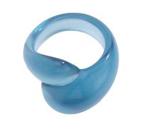 TEMOOUES Comodo da indossare irregolari geometrici anelli a doppia goccia aperto polsino gioielli da sposa per gli appassionati di moda gioielli per gli appassionati di moda gioielli, Misura unica