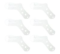 TEMOOUES Confezione da 6 forme per calze in legno, perfette per riporre oggetti artigianali in legno, per calze fatte a mano, stampi per presentazioni, Misura unica, come descritto