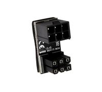 TEMOOUES Connettori adattatori PCIe a 8 pin per GPU a 180 gradi per migliorare i flussi d'aria e la gestione dei cavi per scheda grafica desktop adattatore di alimentazione GPU