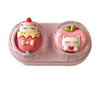 TEMOOUES Custodia per lenti e strumento di rimozione, dimensioni compatte, inserto in gomma, facile da trasportare, per applicare contatti in modo sicuro e compatto, G