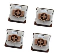 TEMOOUES Interruttori a basso profilo 4 pz Rumore di funzionamento ridotto 50 milioni di battute Valutazione per tastiere meccaniche GK61 GK87 Tastiere Meccaniche a basso profilo Interruttori