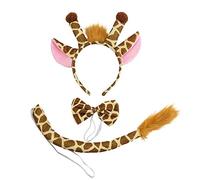 TEMOOUES Peluche Giraffe Fascia Orecchio HairBand Peluche Fascia Del Partito Cartoon HairBand Copricapo Compleanno Die Cut Macchine Per La Carta Fare