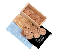 TEMOOUES Rune nordiche sculture in legno naturale Fortune racconta repliche storiche simboli per meditazioni Uso rituale Patrimonio culturale Collezione rune