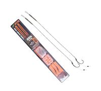 TEMOOUES Set di attrezzature da pesca multiuso con 2 clip di carico e tubi resistenti per sistemi di stabilizzazione con lenza da pesca fluviale