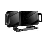 TEMOOUES Supporto per telefono di ricarica per auto stabile da 15 W Supporto regolabile per tutti gli smartphone Clip di sfiato stabile Supporto per telefono per auto