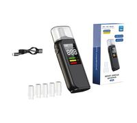 TEMOOUES Tester digitale etilometro con batteria ricaricabile ad alta precisione Alcoli del respiro Tester etilometro