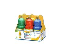 Tempera pronta Giotto School Paint in flacone 1 L - conf. da 6 colori assortiti