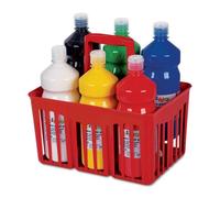 Cesta 6 Tempera Pronta 1Lt Colori Assortiti Primo