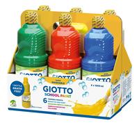 Tempera Pronta School Paint Giotto - 6 Flaconi da 1000 ml