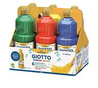 TEMPERA PRONTA SCHOOL PAINT GIOTTO • 6 FLACONI DA ML.1000