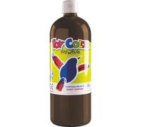 Tempera pronta superlavabile - Flacone da 1000 ml in 18 colori assortiti o set Colorbox da 6 colori primari - Prodotto per Lavori Creativi e Pittura (1, 22- Burnt siena/siena bruciata)