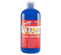 Tempera singola, blu, 0,5L, non tossico, colori brillanti e intensi, altamente pigmentato, verniciabile con acqua, adatto per numerose tecniche di pittura