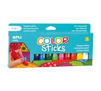 Tempera Solida Color Sticks APLI Kids 14228 Pack 12 Unità 10 g