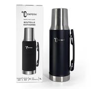 TEMPERA Thermos per Matè - 1L | Doppia Parete in Acciaio Inox, Senza BPA | Tazza/Calebassa integrata da 240 ml | Mantiene il Caldo per 24h e il Freddo per 30h | Beccuccio di Precisione | Matè - Caffè