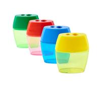 Temperamatite a 2 fori con recipiente