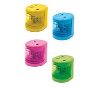Temperamatite a batteria Lebez - 2 fori in 4 colori assortiti - 4306