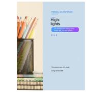 Temperamatite Carpenter'S Temperamatite rosso a foro singolo