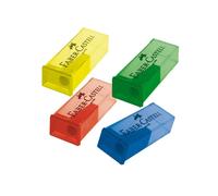 Temperamatite con contenitore - 1 foro - con serbatoio - Faber Castell - conf. 25 pezzi