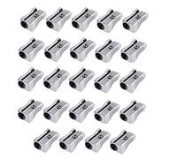 Temperamatite Doppio,12 PCS Mini Temperamatite Manuale in Lega Alluminio Pencil Sharpener Palmare per la maggior parte delle matite