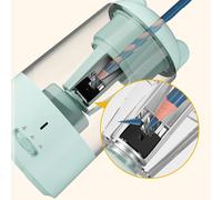 Temperamatite elettrico ad affilatura rapida con elicoidale con contenitore di