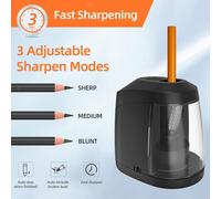 Temperamatite elettrico ad alta velocità portatile per casa, adulti,