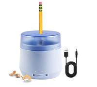 Temperamatite elettrico - Doppia alimentazione alimentata a batteria USB 8x8x7,5 cm | Temperamatite automatico per penne da 6-8 mm | Temperamatite senza fili per scuola, ufficio, casa punti portatili