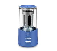 Temperamatite elettrico per pastelli, temperamatite rapido per matite da 6-12 mm, robusto, per ufficio, scuola, aula, casa, portatile, auto stop