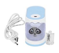 Temperamatite elettrico portatile Auto Stop Safe plastica acciaio inossidabile per aula Home Office Artisti Studenti Insegnanti 1 Set (Blu)