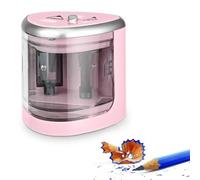 Temperamatite Elettrico,Temperamatite Elettrico Portatile,Temperamatite Automatico,Temperino Elettrico,Sicuro Tempera Matite per Bambini,Temperamatite Elettrico per Bambini (Batterie non incluse)