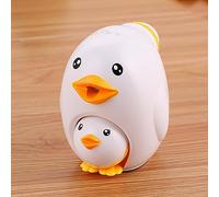 Temperamatite manuale 2 in 1 con anatra e gallina, temperamatite manuale da scrivania, grazioso temperamatite a manovella per la scuola, regalo per bambini