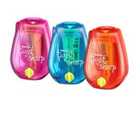 Temperamatite manuale Bostitch Office Twist-N-Sharp con vassoio di facile apertura, perfetto per i bambini, funziona con matite colorate e matite