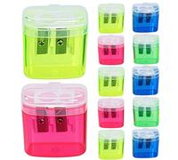 Temperamatite manuale - Temperamatite manuale a doppio ingresso per bambini - 12 pezzi modellatore di punte materiale scolastico per studenti a scuola casa camera da letto