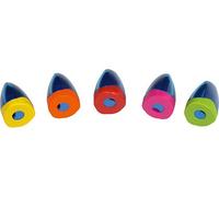 Temperamatite Mor plastica Jumbo un uso con scomparto e coperchio di sicurezza colori assortiti (10 unità)