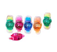 Temperamatite multifunzione, set da 6 pezzi per studenti, 3 in 1, a forma di orologio, colori casuali, con mulinello da cancellare, strumento versatile per l'affilatura per scuola e ufficio, 6 pezzi